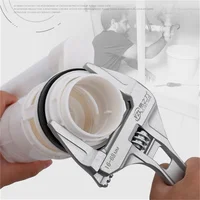 Mini clé réglable pour salle de bain, serrage solide, grande extrémité ouverte, clé multifonctionnelle en aluminium, outil de réparation de salle de bains 5