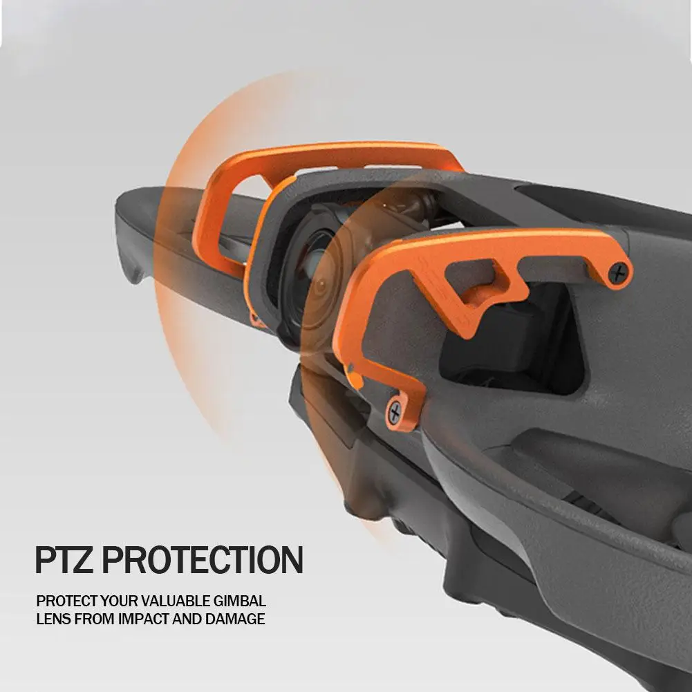 Barre anti-collision drone DJI Avata2 installée, vue latérale montrant la protection.