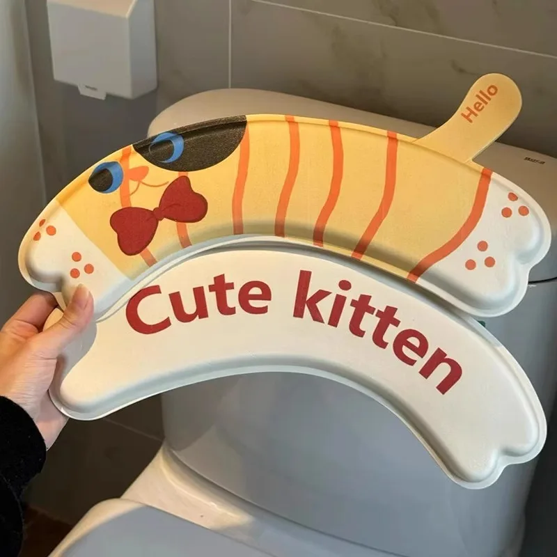 1 SET Cartoon Toilet Seat Cover Mat Warm Soft Toilet Cover Seat Lid Pad Bathroom Closestool Protector Bathroom Acces