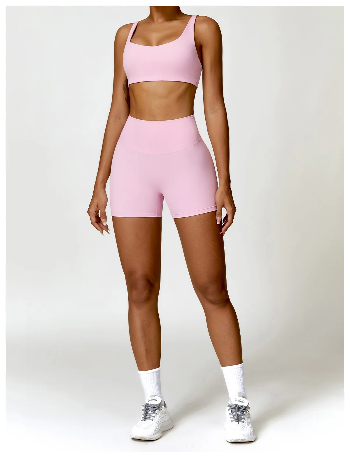 2PCS Women Tracksuit Yoga Set Sportswear Workout Athletic Wear Gym Legging Fitness Crop Top Long Sleeve Sports Suits Push Up