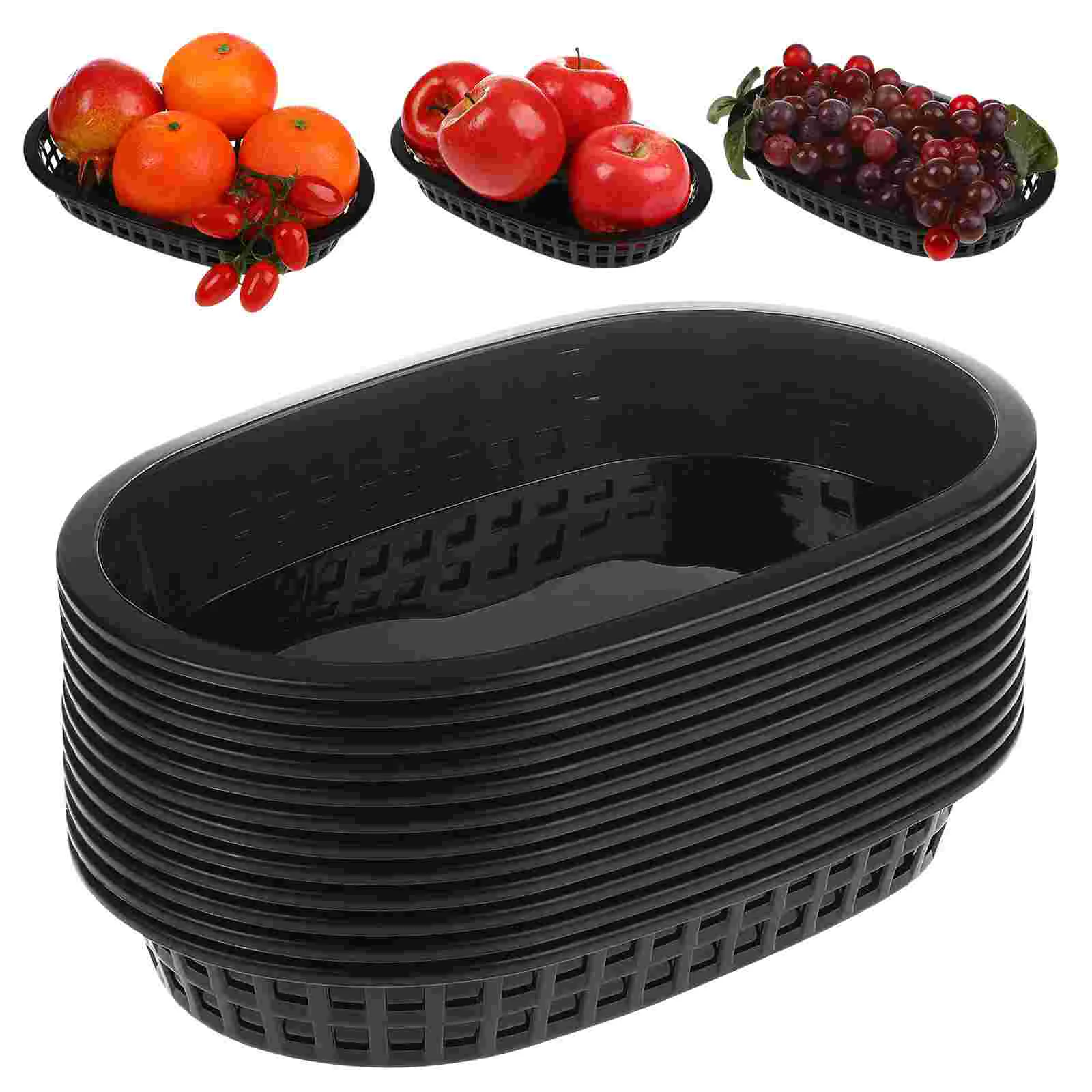 

French Fries Hamburger Basket Fast Food Baskets Hot Dog Serving Plate for Restaurant Kitchen Barbecues Breakfast tray