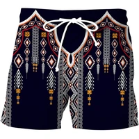 New Summer 3D Digital Printed Beach Pants Loose Casual Drawstring Shorts For Men Clothes Quick-dry Cool Ice Shorts Homme Trunks 2