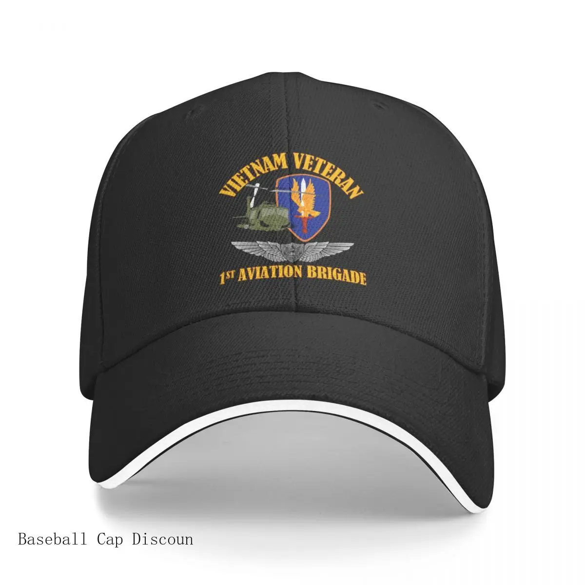 

1st Avn Bde Vietnam with Aircrew Wings Baseball Cap Beach Visor fashionable Hats For Men Women's BEST
