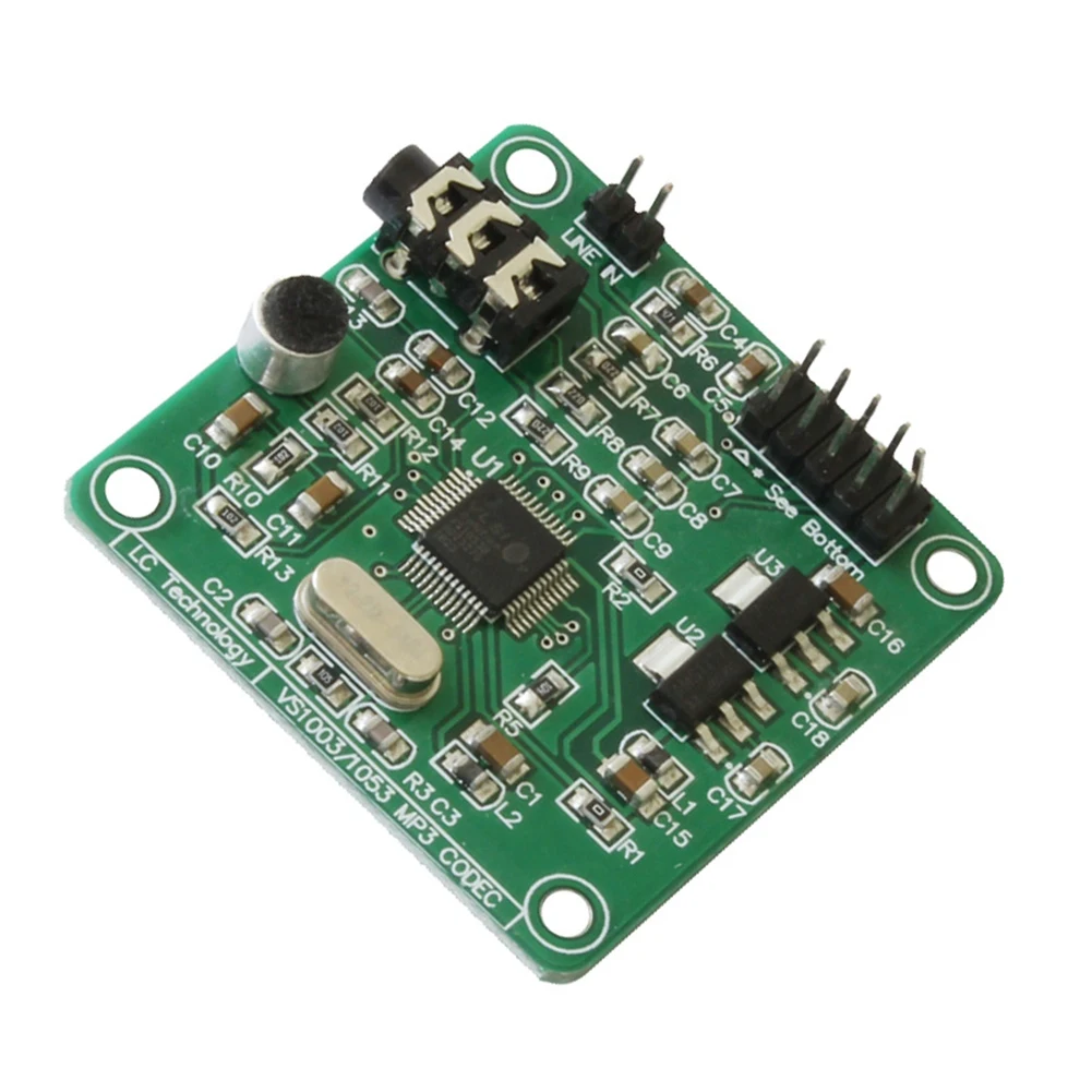 

VS1053 Audio Decoding Module MP3 Player On-Board Recording Function VS1053 MP3 Audio Decoding Development Board