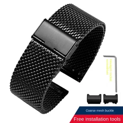 Premium Stainless Steel Watchband - Enhanced Metal Strap Bracelet - GWG - 1000 (2103 - balck)