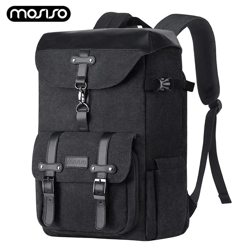 

MOSISO 15-16 inch Camera Backpack DSLR/SLR/Mirrorless Photography Camera Bag Quick Side Insert Laptop Case for Canon Nikon Sony