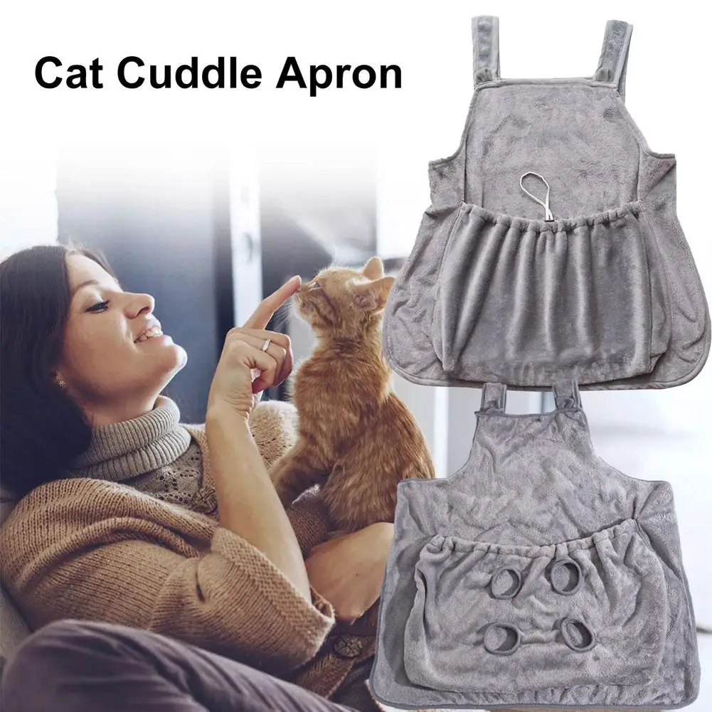 Pet Carrier Apron Cats And Dogs Outdoor Winter Travel Apron Outdoor Bag Cat Sleeping Cat Plush Bag Basket Bib Shoul K3K9