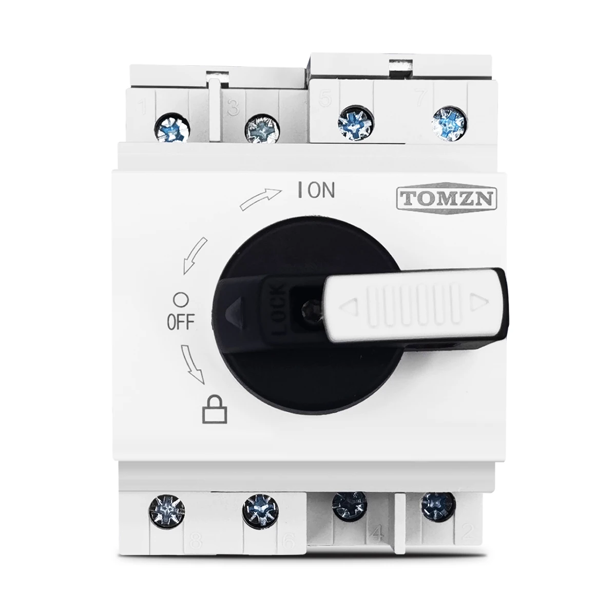 PV DC 1200V 32A Guida Din TOMZN Maniglia rotante solare Isolatore Rotary Switch Sezionatore per solare - immagine 2