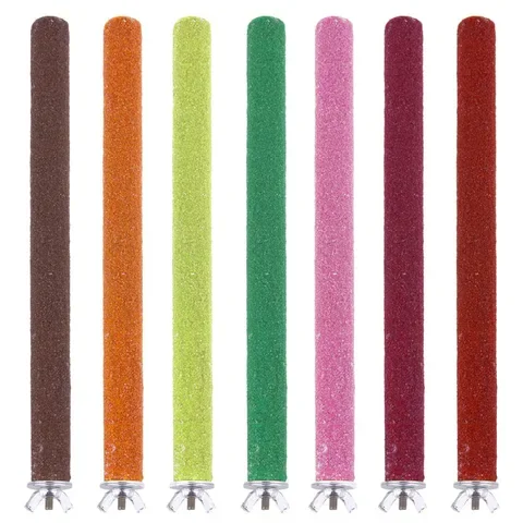 

Pet Products Random Color Parakeet Toys Clean Grinding Paw Perches Parrot Toy Chew Platform Stand Perches Cage Bird 1pcs