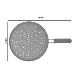 Silicone Heat-Resistant Splatter Guard and Drain Cover (L)