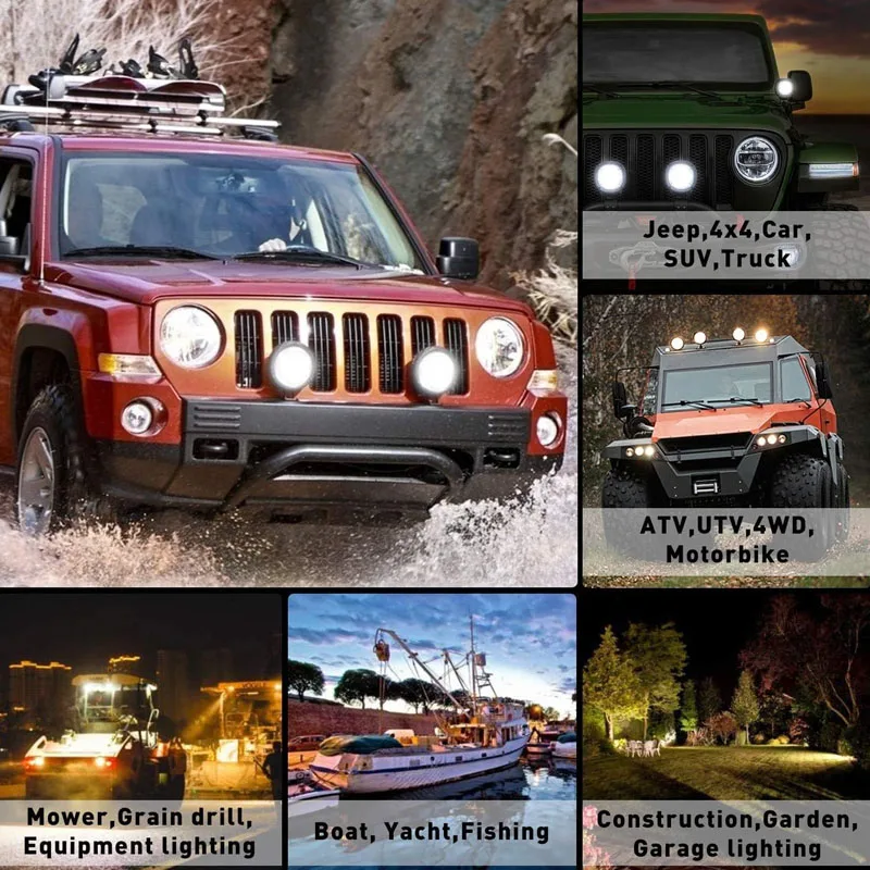 Auto Power Plus 320W Quad Row Off Road Driving Lights CREE LED Work Light Bar Flood Spot Combo Led Lights Triple Row Fog Lights For Trucks Jeep Atv Utv Boat Inch Led Light Bar Years Warranty