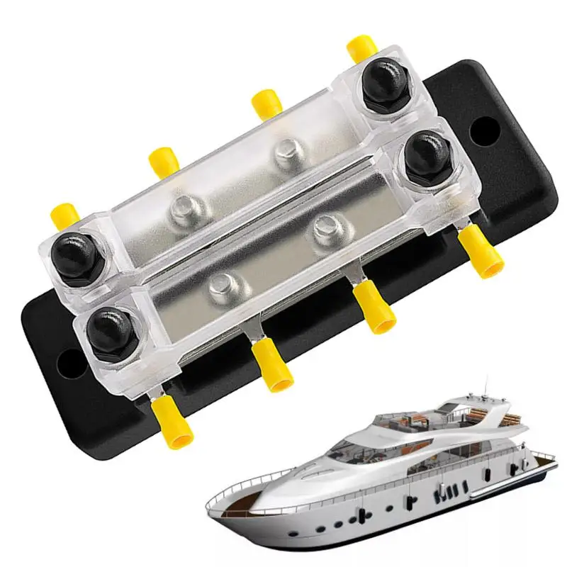 

Bus Bars Ground Bus Bar With 2 M4 Fixing Screw Power Distribution Block Busbar Box With 2 M4 Stainless Steel Fixing Screw