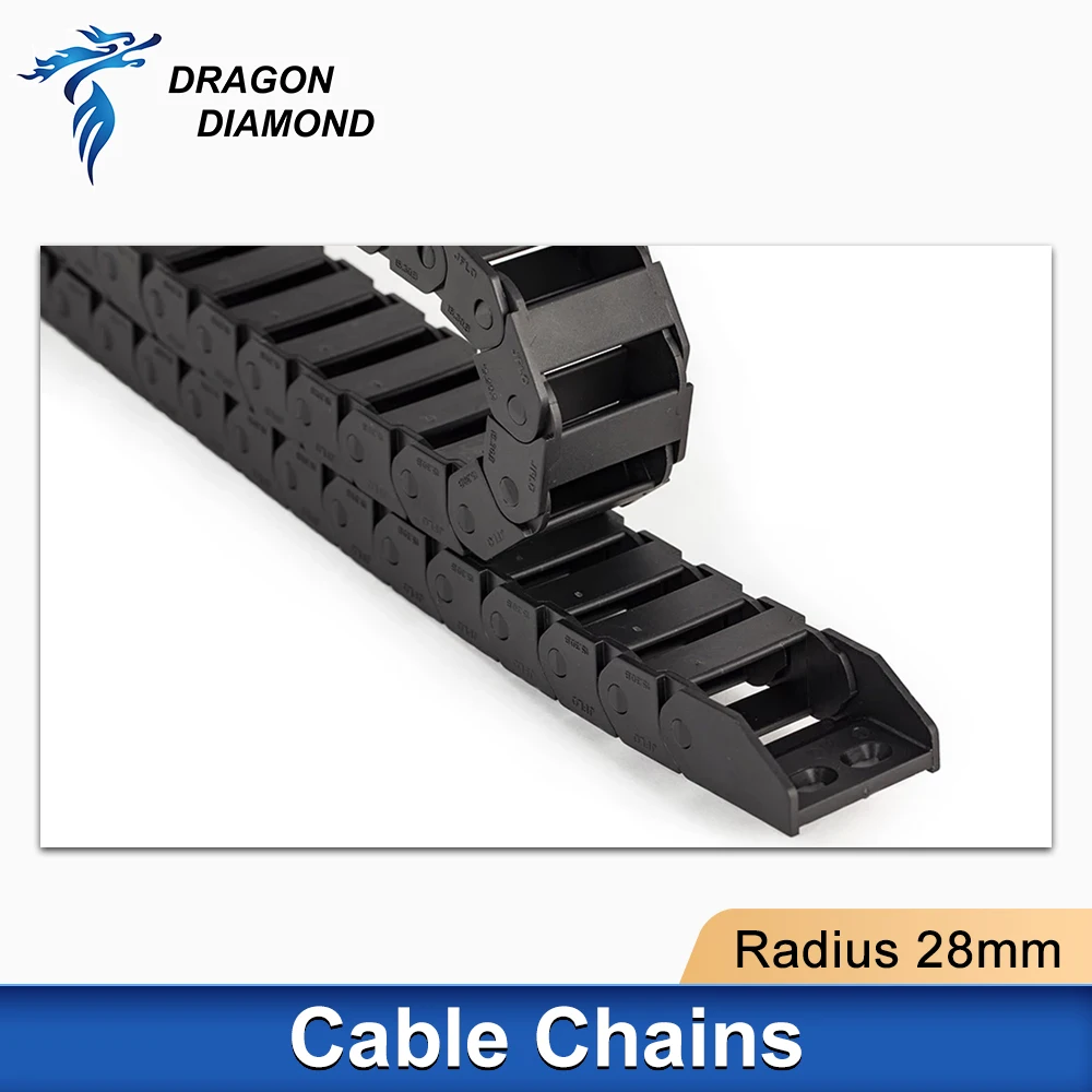 Plastic Cable Chain Bridge Type Non-Opening Plastic Drag Towline 10x10 10x15 10x20mm For Laser CNC Router Machine