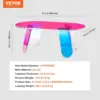 Acrylic Coffee Table, Iridescent Acrylic End Table, Colorful Acrylic Side Table 37.4 in (L) x 19.7 in (W) x 13.8IN (H) 3