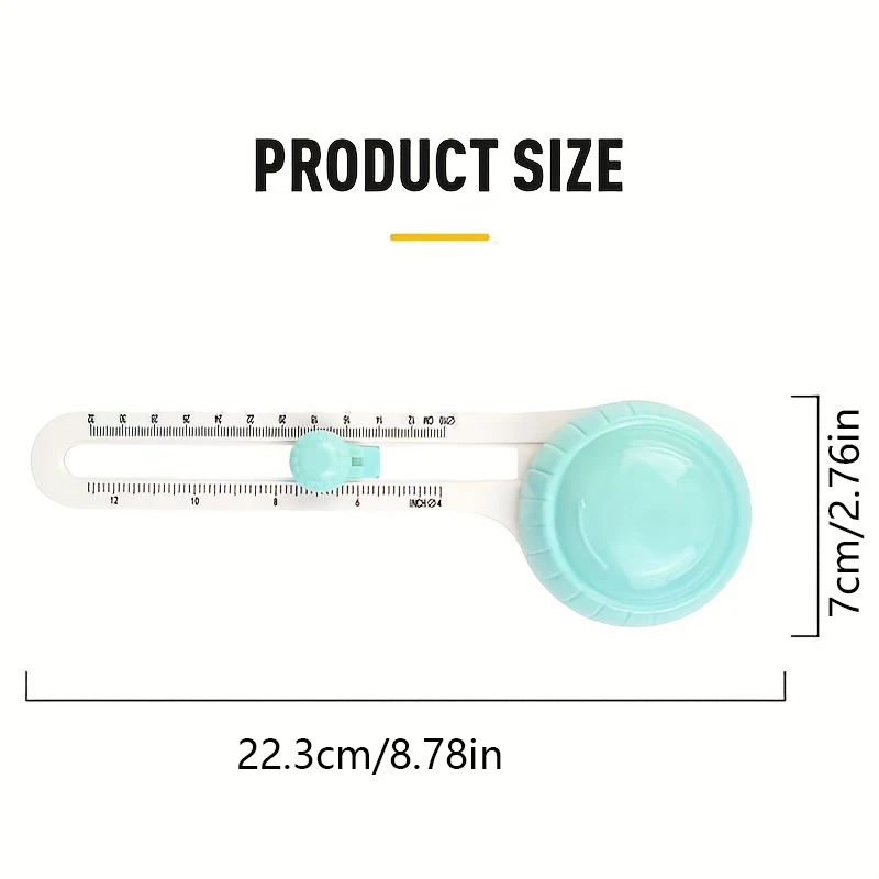 Circular Paper Cutter Scrapbook Cards Circle Shape Cutter DIY Round Cutting Knife 360 Rotary Circle