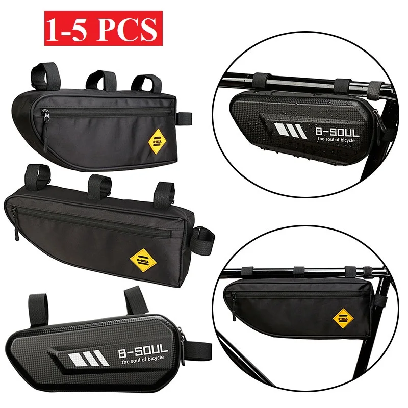 B SOUL Bicycle Cycling Triangle Bag Bike Frame Front Tube Bags Waterproof Pouch 