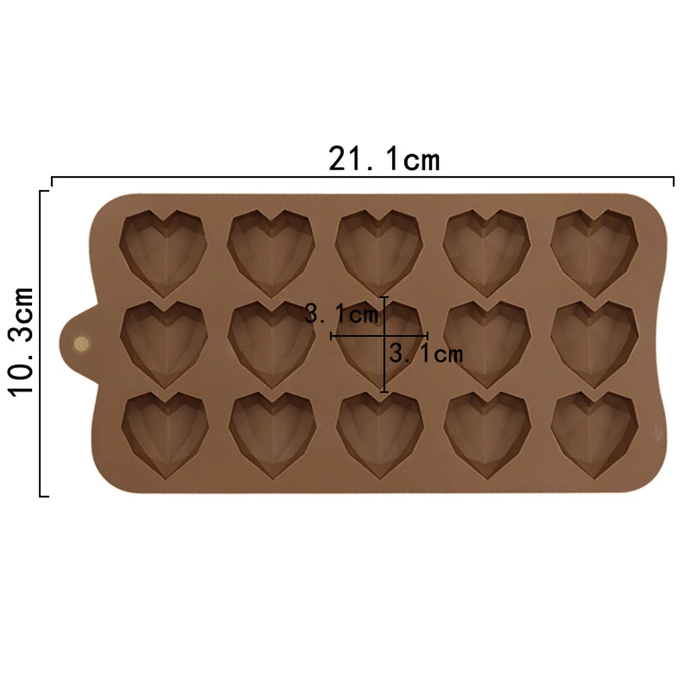 1pc Heart Silicone Molds for Baking - Chocolate Molds Silicone