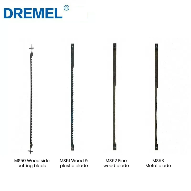 

Лезвие пилы Dremel MS50/51/52/53, зубчатая прокрутка, лобзик из углеродистой стали для дерева, пластика, резки металла, деревообработки, электроинструменты, аксессуары