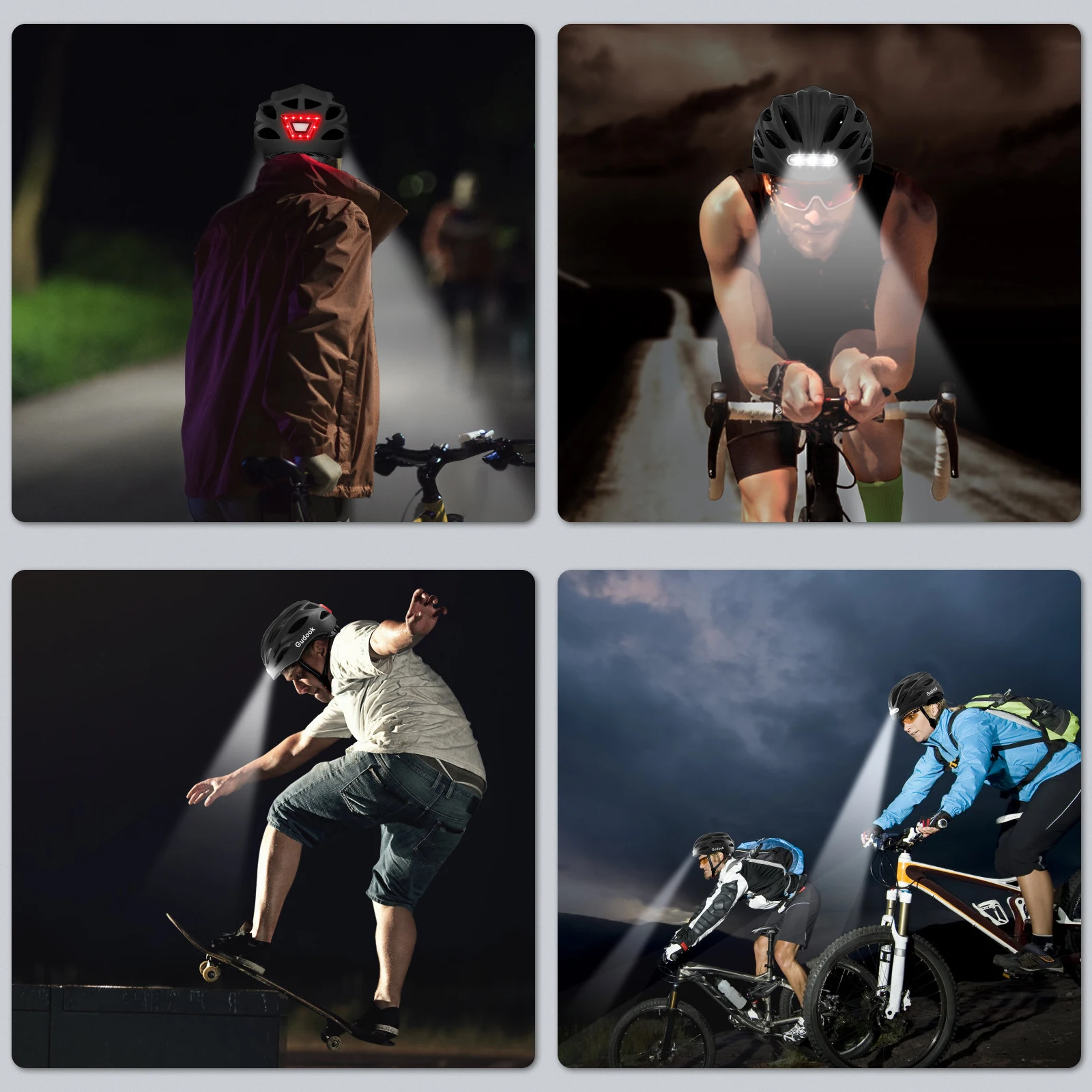 Adult Bike Helmet with Lights 6