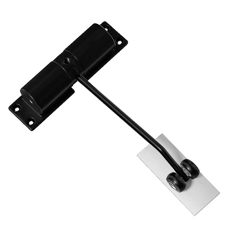 Door Closer Zinc alloy simple door closing device home buffer door spring hinge mute closing device invisible automatic