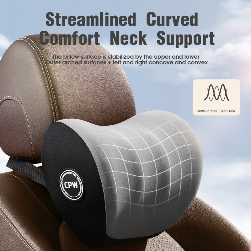 New High-end Car Headrest, Waist Rest, Car Memory Foam Cushion, Lumbar  Cushion, Backrest Lumbar Pillow, Car Neck Pillow