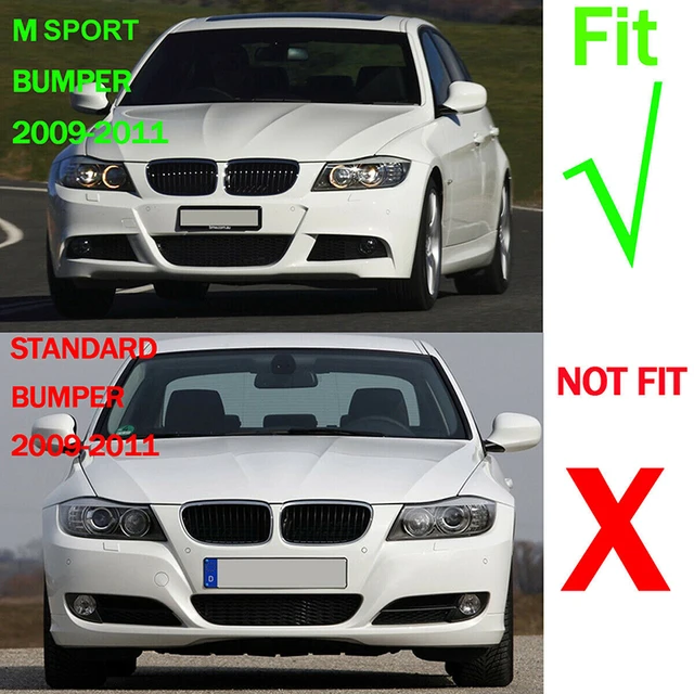 Für bmw 3 series e90 e91 lci m sport 2011-2015 2pcs auto front stoßstange  lippen splitter diffusor body kit spoiler stoßstangen schutz tuning -  AliExpress