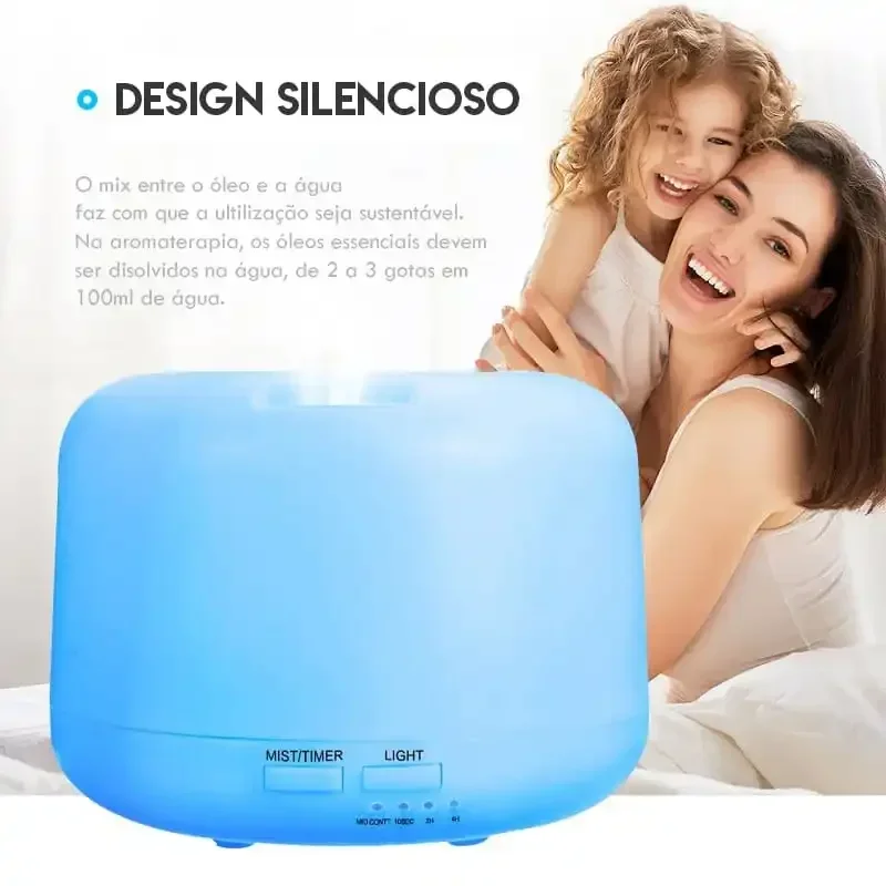1000ML Air Aroma Diffuser Ultrasonic Humidifier home 7 Color LED Light Electric Aromatherapy Essential Oil Aroma Diffuser 5