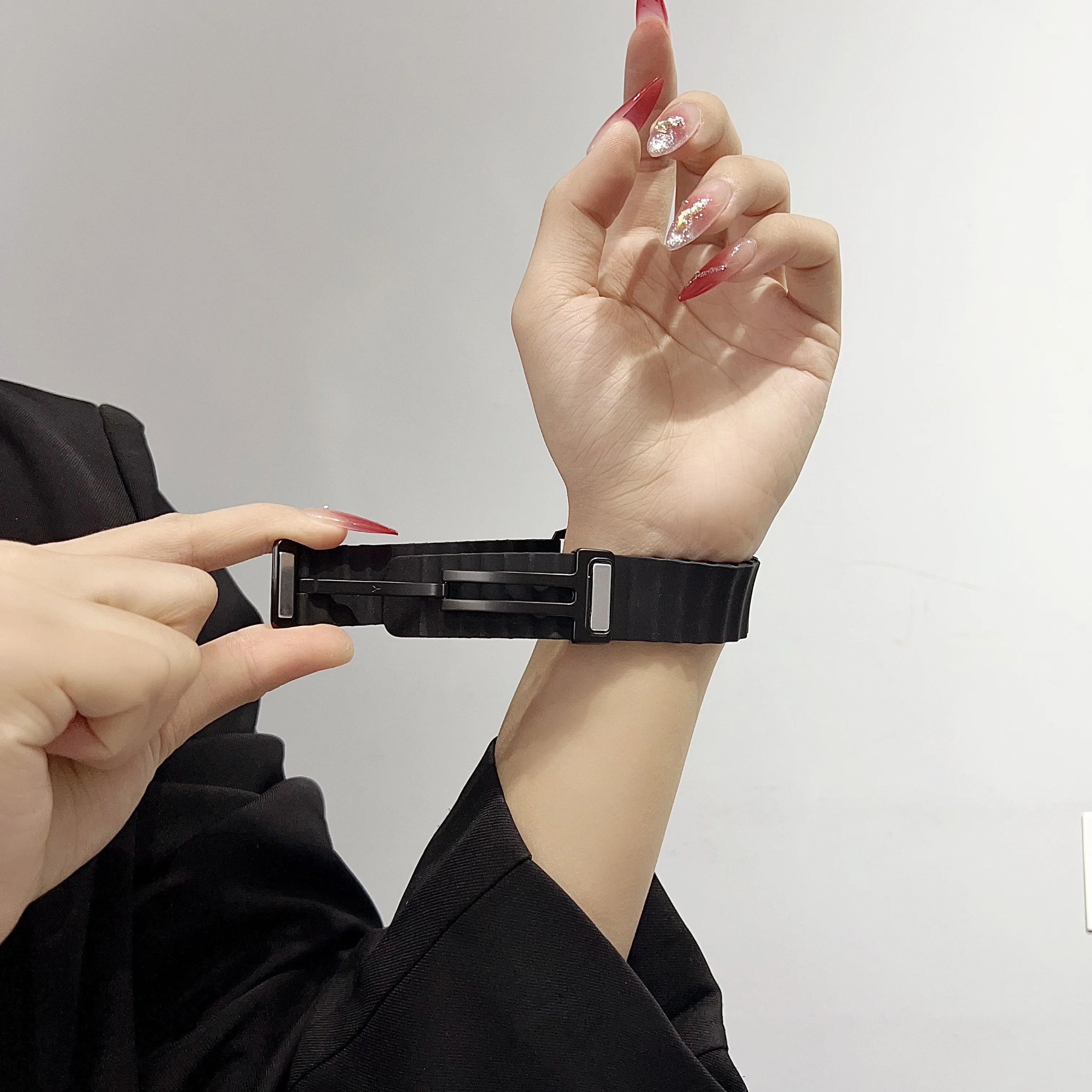 NEW Magnetic buckle watch band for huawei millet watch band 22mm 20mm bracelet magnetism men and women universal