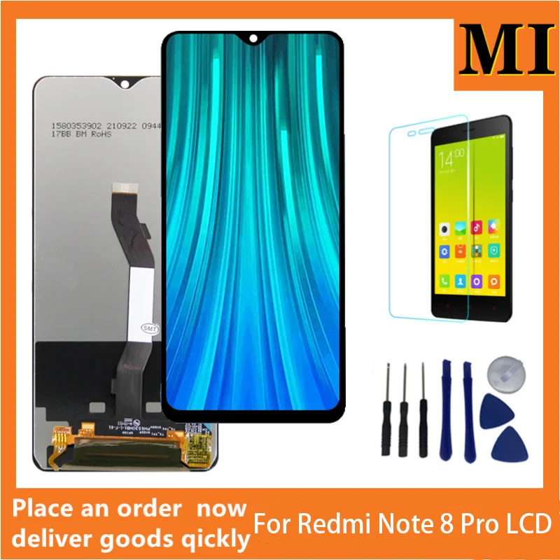 

ЖК-дисплей 6,53 дюйма для Xiaomi Redmi Note 8 Pro M1906G7I M1906G7G, сменный сенсорный экран для Redmi Note 8 Pro, 2015105