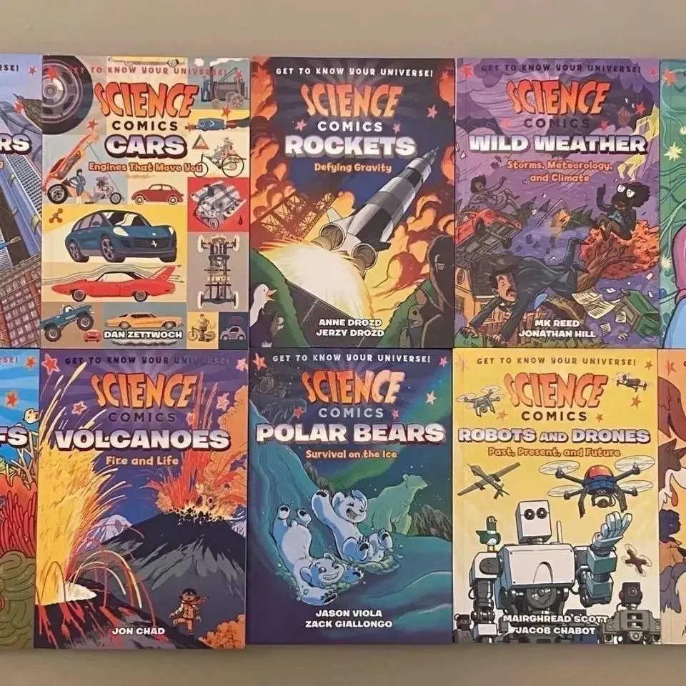 English Original Science Comics Series of 19 Full-color English Original Science Comics Series of 19 Full-color