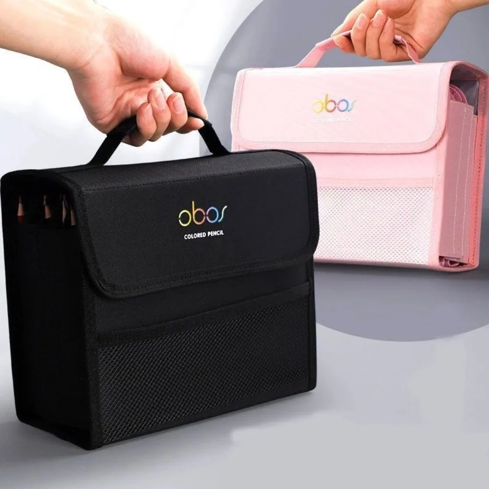 Stationery Organizer 48/72/120/150/200 Holes Pencils Bag High Quality Stationery Large Capacity Pouch Multipurpose Pen Case Student