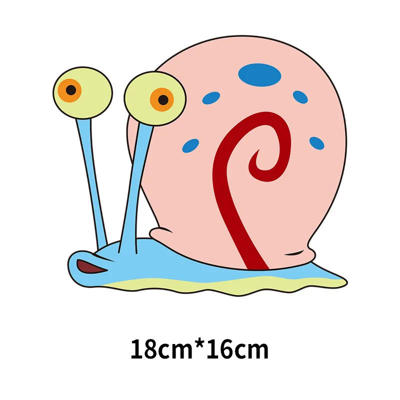 Anime Patrick Star Patches for Clothing Heat Transfer Stickers for T-Shirt Iron on Patches Clothes Boys Girls Kawaii Custom heat transfer stickers clothing patches custom name patches