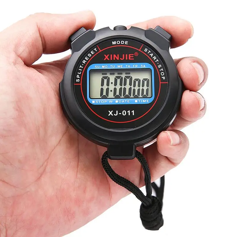 Professional Handheld Digital Stopwatch Timer Outdoor Sports Training Timer Chronograph Stop Watch 0.01s Precision Timer Tools