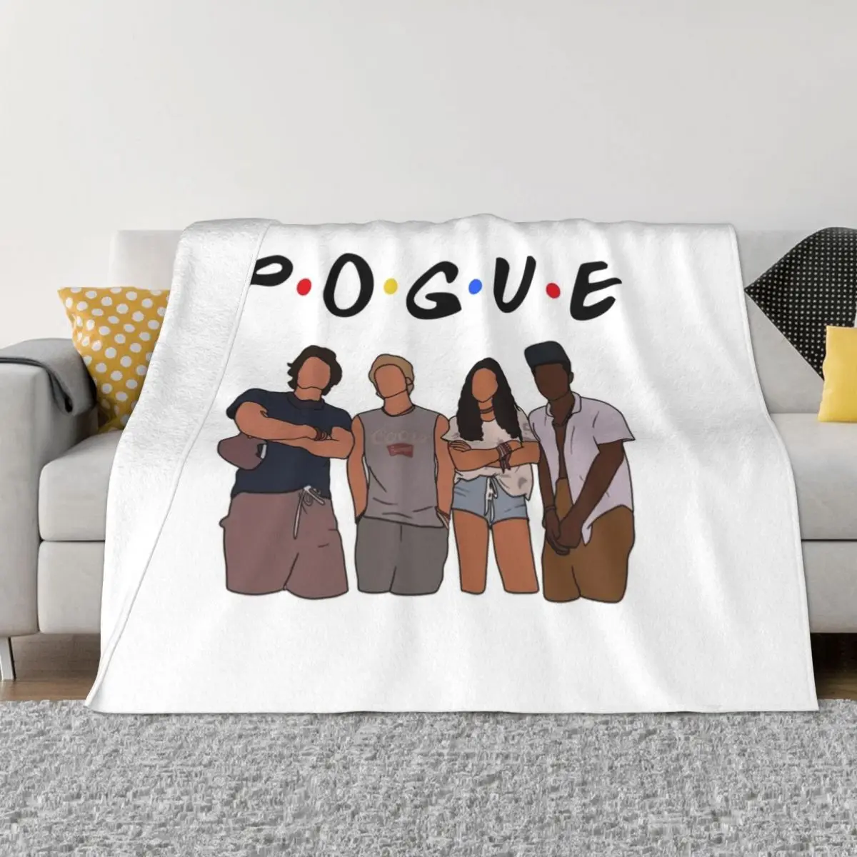 

Pogue Life Outer Banks Throw Blanket Decoratives Cute Plaid Blankets