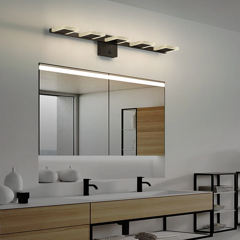 Modern-Bathroom-Led-Wall-Light-Copper-3-Colors-Lamp-Golden-Black-Mirror-Line-Acrylic-Long ...