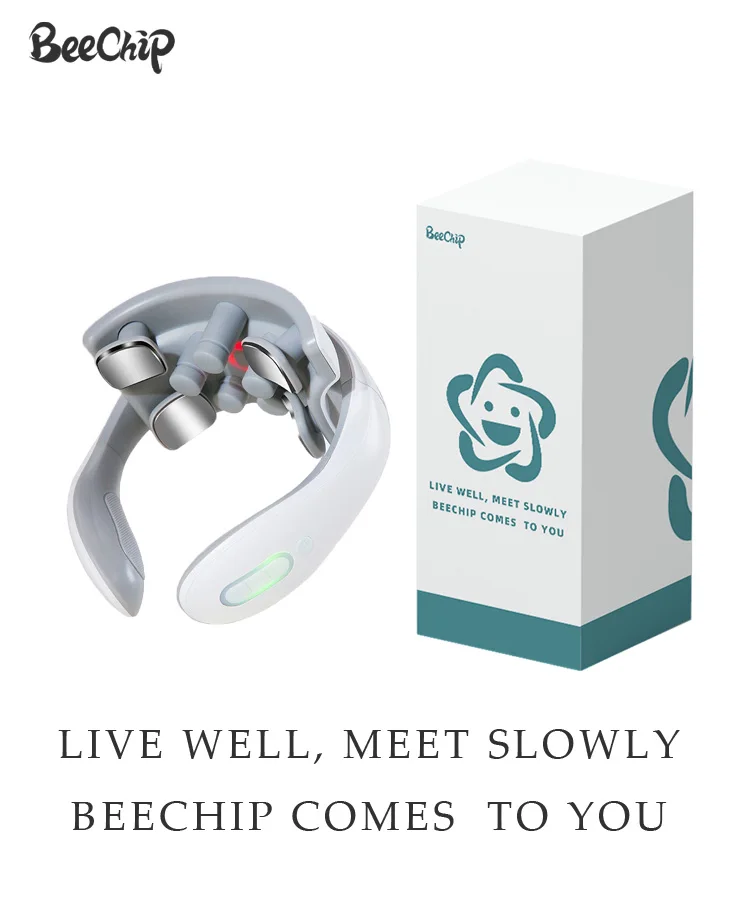 Neck Massage Intelligent Charging Heating Hot Pressing Magnetic Pulse Fashion Multi User Usage Portable Pulse Neck Massager 1