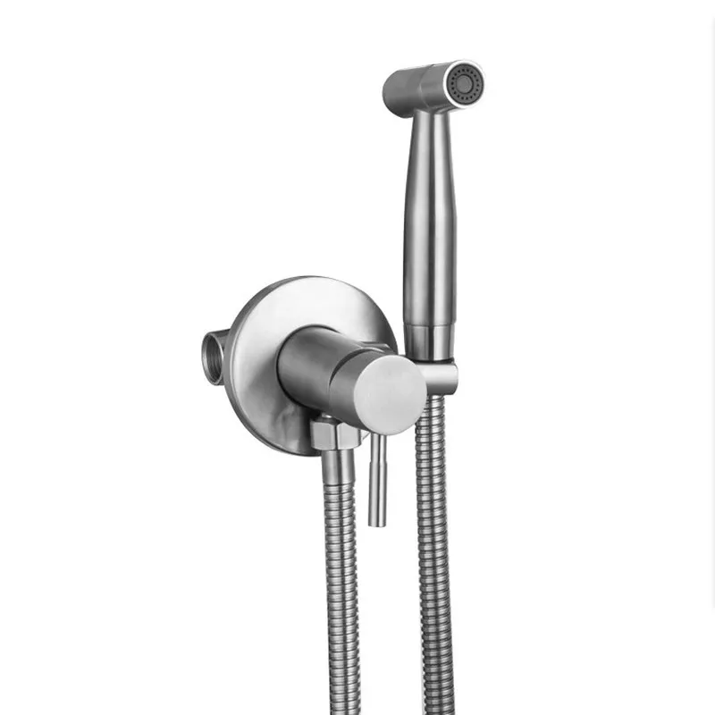 MTTUZK 304 Stainless Steel Toilet Spray Gun Bidet Shower Set Hot and