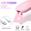 LULAA Foldable Nail Lamp Machine Mini UV LED Nail Lamp For Home Salon Tools Professional Nail Phototherapy Mouse Nail Lamp 3