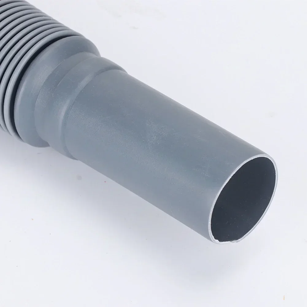 1pc Low Profile Trap Flexible Bathtub Shower Drain Pipe Gray ABS Flat Tub Free Standing Tub Drain For Bath Bathtub