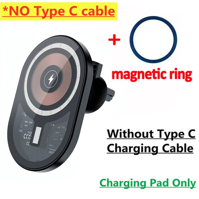 Magnetic Wireless Charger Car Air Vent Mount Phone Holder Stand thumbnail 1