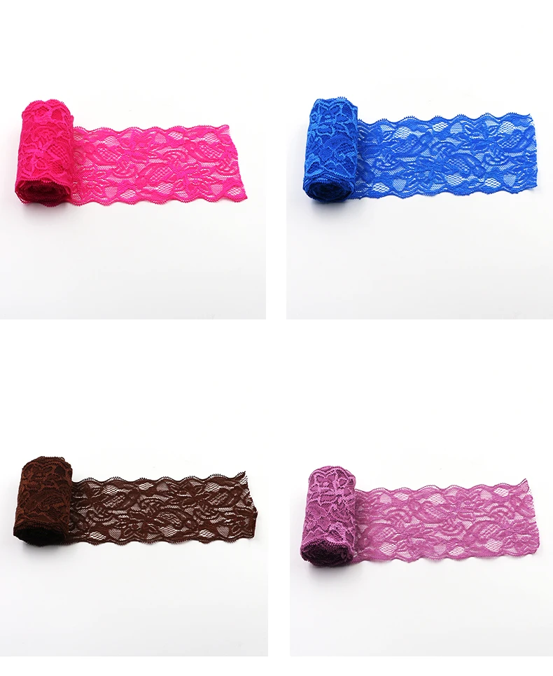 Lace Fabric 8cm Wide Hollow Out Floral Lace DIY Apparel Sewing Fabric Accessories