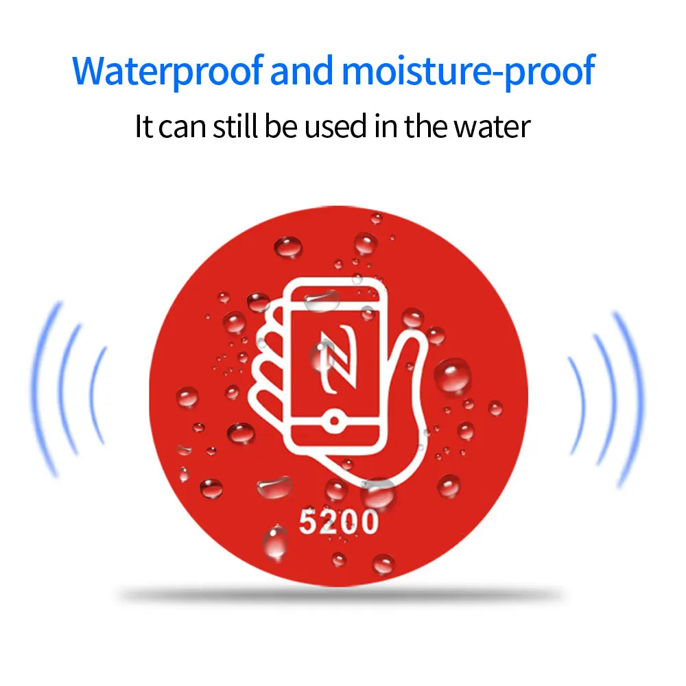 10pcs/50pcs 125Khz/13.56mhz 복제 가능한 RFID 카드 EM5200 T5577/ UID 간섭 방지 모바일 스티커  쓰기 가능 태그 스티커 라벨-Freehip.co.kr