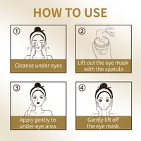Masque pour les yeux au bio-collagène, 60 patchs, hydrogel rafraîchissant pour les yeux gonflés avec niacinamide et acide hyaluronique, éclaircissant, hydratant, raffermissant, apaisant 6