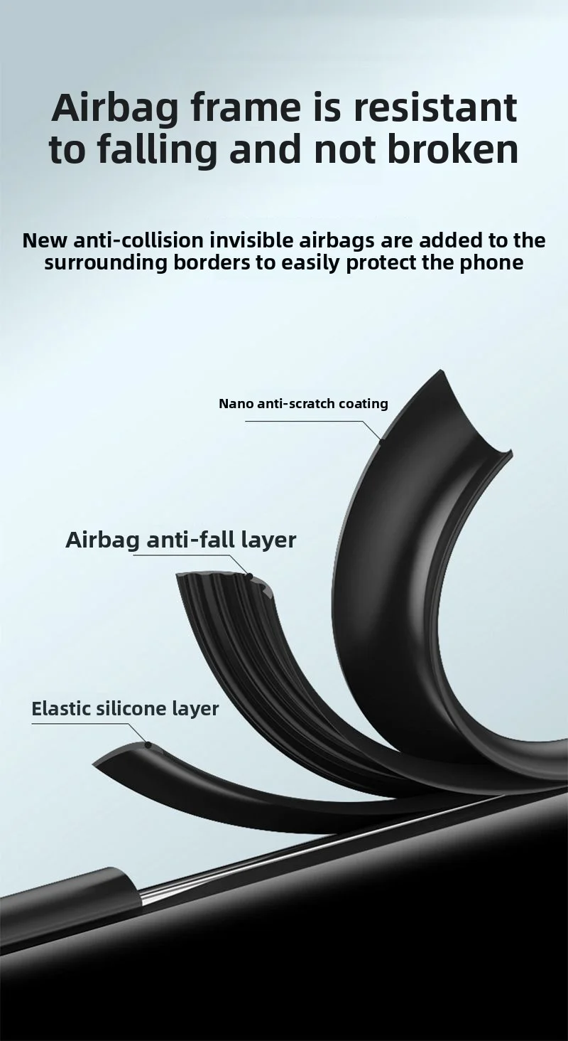 Carbon Fiber Magnetic Stand Protective Case - Hard PU Back Cover