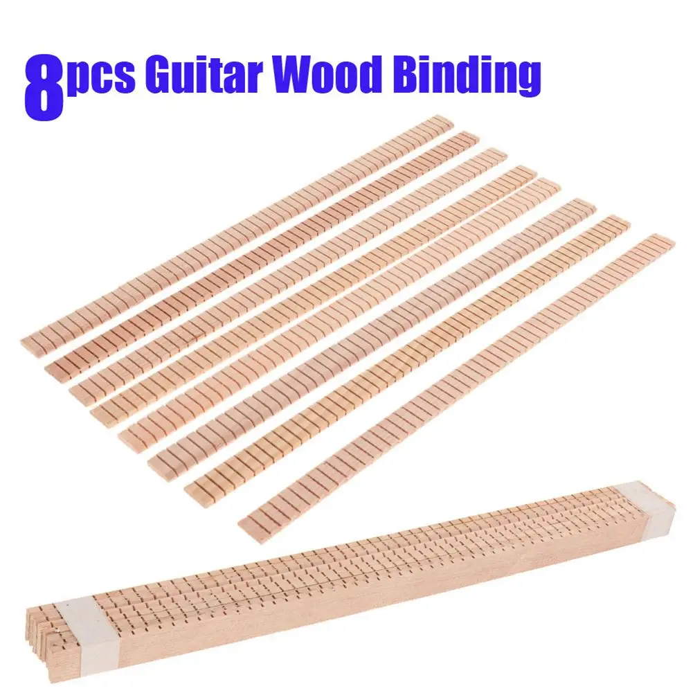 8 Pcs Chitarra Acustica Legatura In Legno Massello Chitarra Loop Liutaio Strumenti Fai Da Te Accessori Decorativi Chitarre Parti Di Ricambio Nuovo
