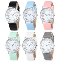 Fashion Casual Womens Watch Leather Waterproof Quartz Watch Lazy Cute Cat Clock Boys Girl Couple Children Student Watch Gift 1