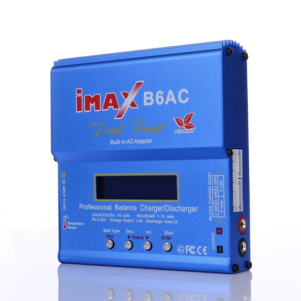 iMAX B6 AC RC Charger 80W B6AC 6A Battery Charger Lipo Nimh Li-ion Ni-cd Digital Balance With LCD Digital Screen