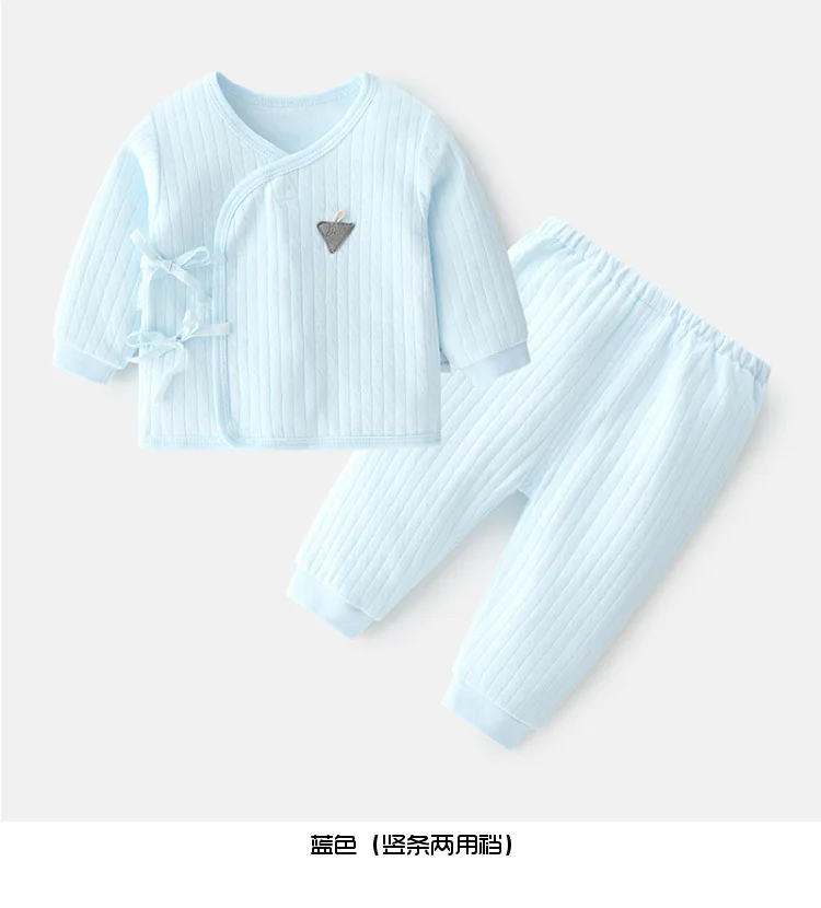 2Piece Spring Newborn Clothes 0 3 Months Underwear Solid Cute Cotton Tops+Pants Baby Costume Infant Girl Boy Clothing Set BC2254