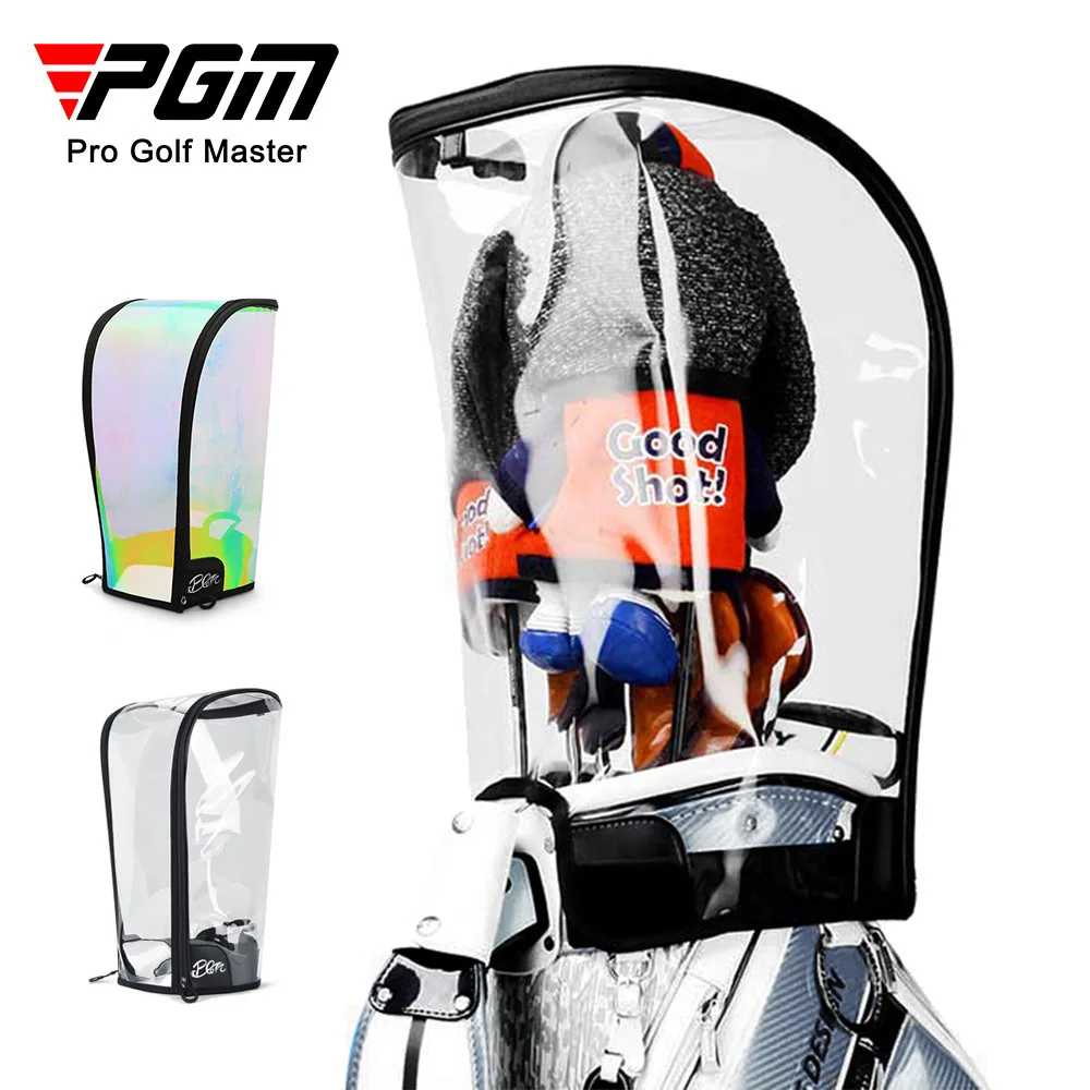 

PGM Universal Golf Bag Cap Waterproof Dustproof Protect Hat Cover Adjustable Magic Stick Laser Colorful Transparent QB072 new