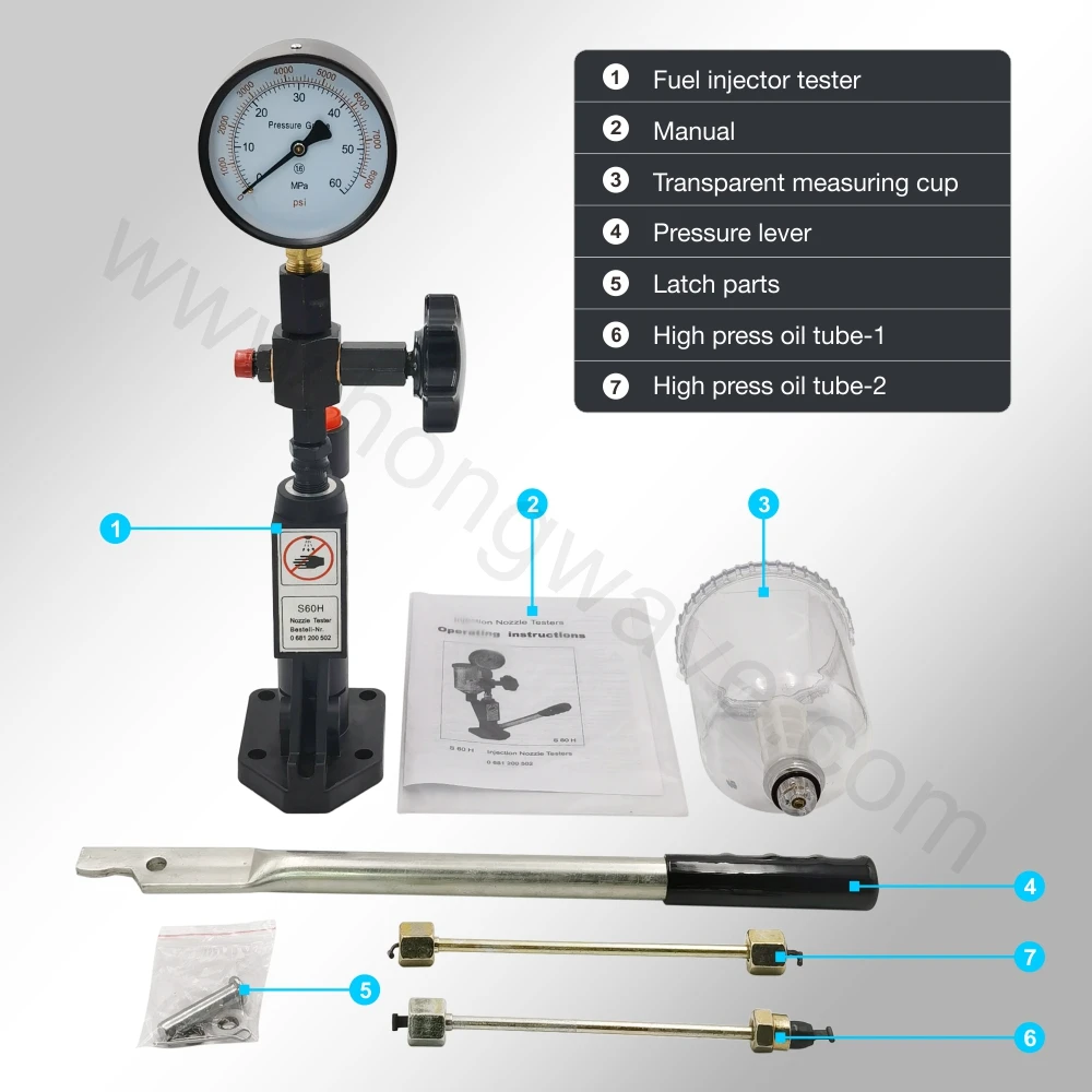 Diesel Injector Repair Kits ping Multifunction Diesel Fuel Gas S60H And CR C Common Rail Injector Tester Validator Diagnostic Repair Tool Kit